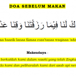 Adab Makan di Meja Makan